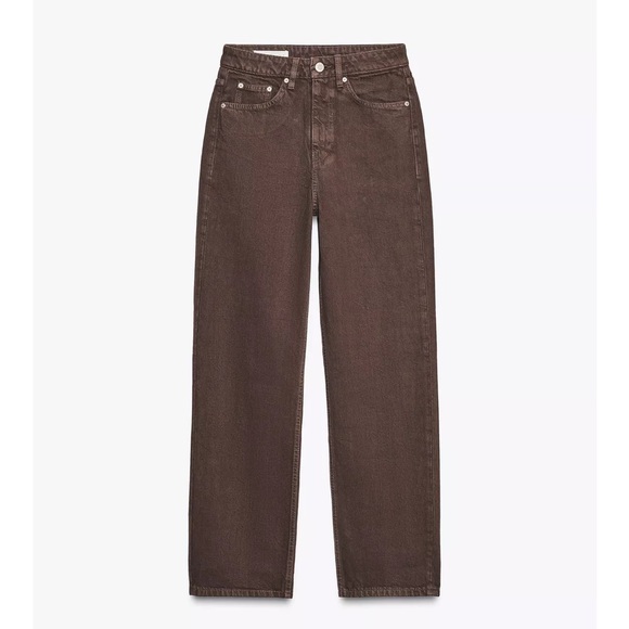 Mom Fit High Waist Brown Jeans - Picture 5 of 7